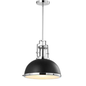 Homer Modern Industrial Iron LED Dome Pendant